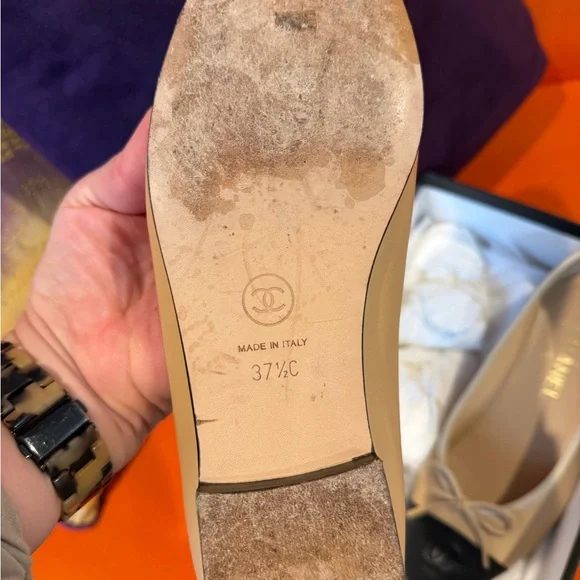 CHANEL flats 37.5 - Picture 2 of 7